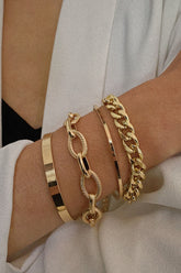 Simplicity Solid Split Joint Armbänder